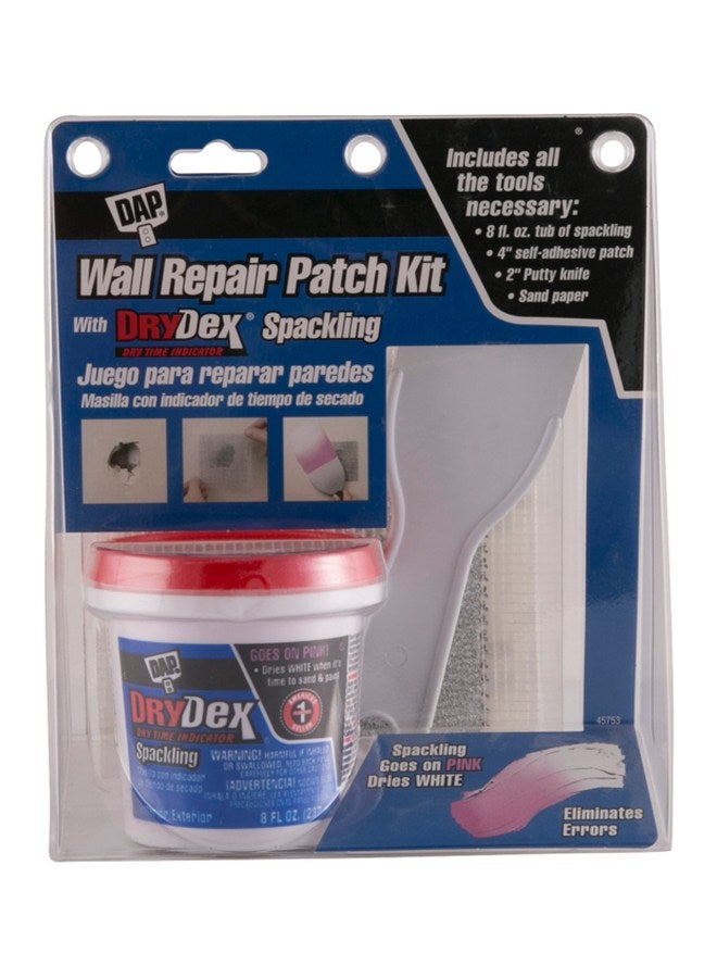 4-Piece Wall Repair Patch Kit White