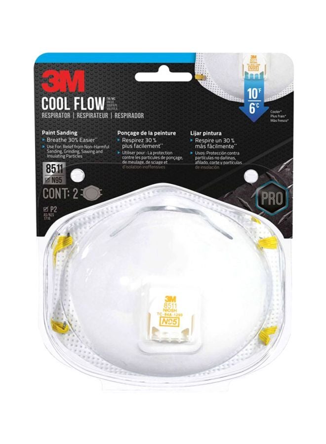 Cool Flow Respirator White