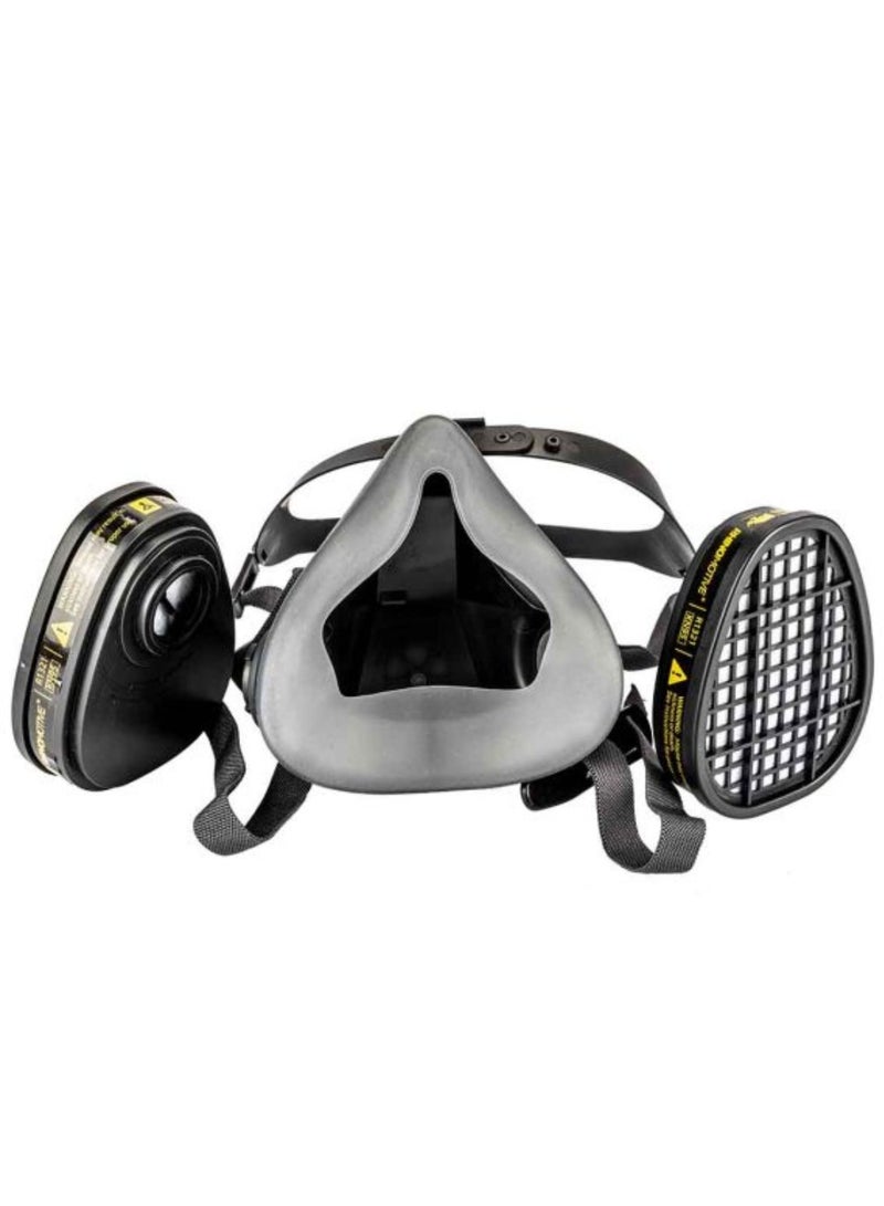 Half Mask Reusable Respirator Set Protects From Inhaling Toxic Substances