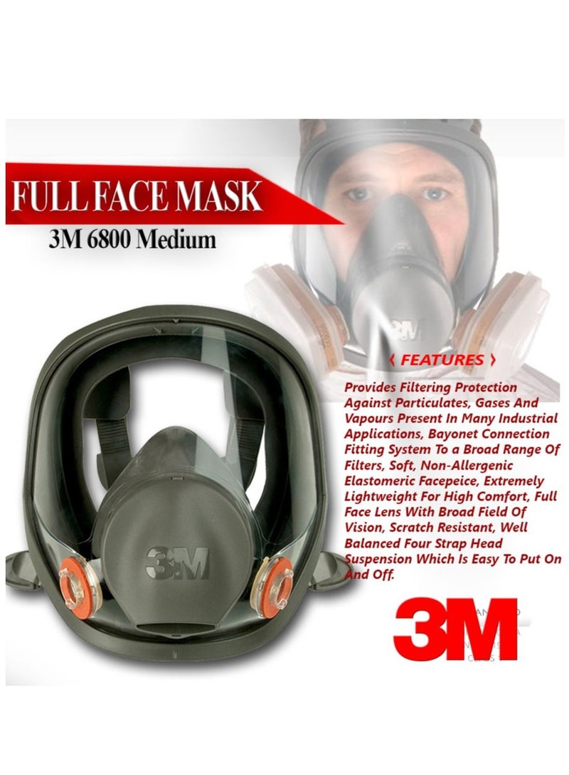 3M™ 6800 Reusable Full Face Mask Respirator, Medium