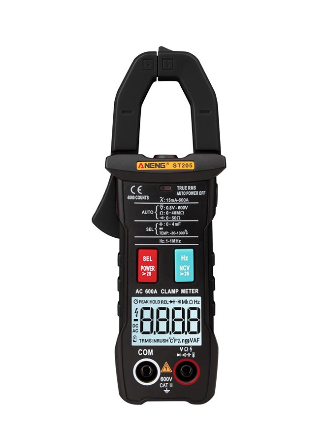 Automatic RMS Digital AC/DC Voltage Tester-ST205 Black 0.328kg