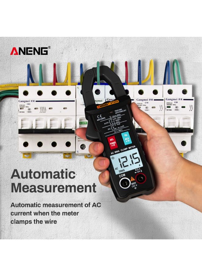 Automatic RMS Digital AC/DC Voltage Tester-ST205 Black 0.328kg