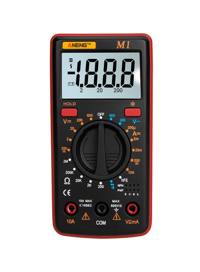 Handheld Digital Millimeter Multicolour 1.23 x 5.13 x 2.66inch