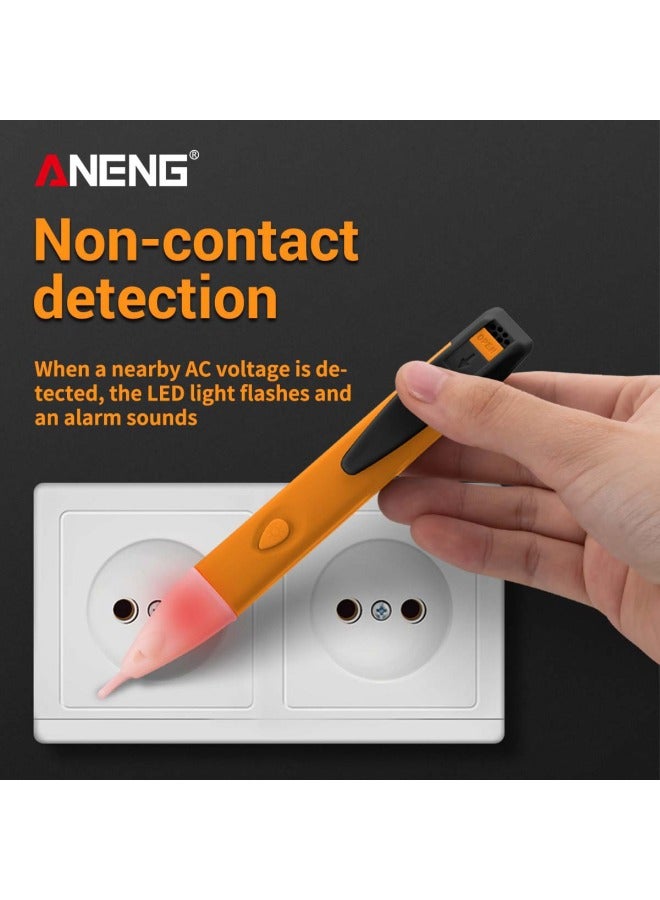 VD02 Non-Contact LED Voltage Tester Yellow/White/Black 16centimeter