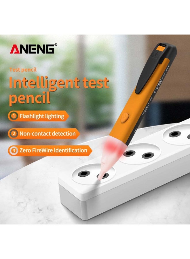 VD02 Non-Contact LED Voltage Tester Yellow/White/Black 16centimeter