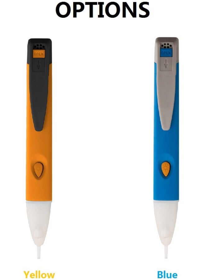VD02 Non-Contact LED Voltage Tester Yellow/White/Black 16centimeter