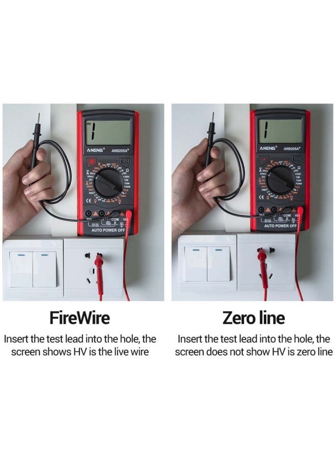 Digital Multimeter With LCD Display Grey/Red 90x182.5x35.4mm