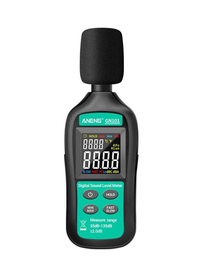 Digital Sound Level Meter Black/Green