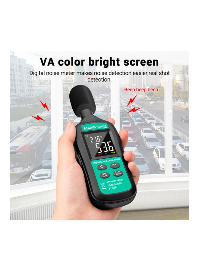Digital Sound Level Meter Black/Green