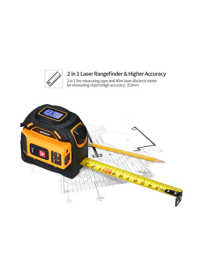 Digital Laser Distance Meter Units Multicolour 13.00X8.00X10.50centimeter