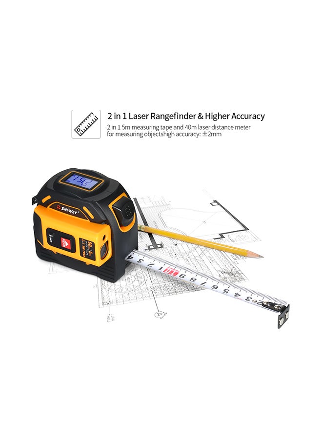 Digital Laser Distance Meter Units Multicolour 13.00X8.00X10.50cm