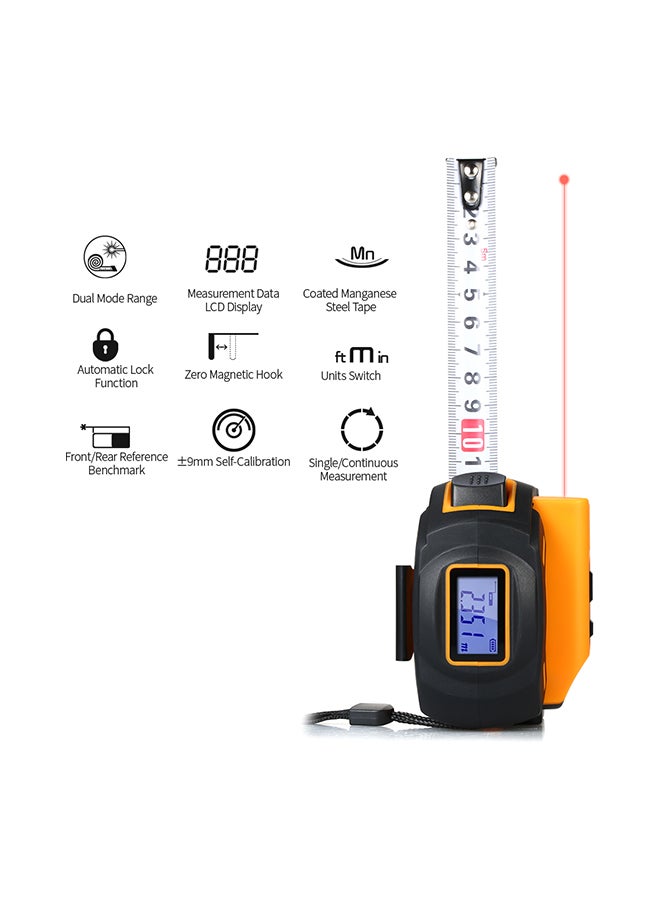 Digital Laser Distance Meter Units Multicolour 13.00X8.00X10.50cm