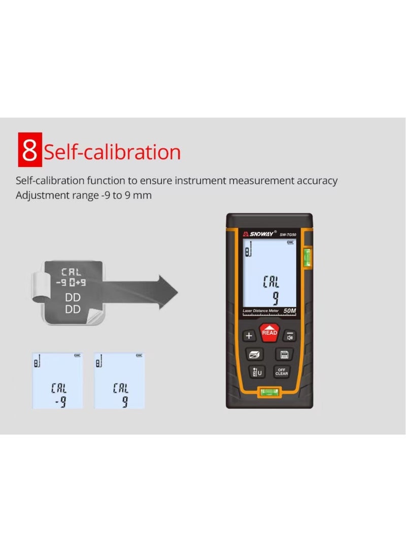 Laser Distance Meter Mini Digital Rangefinder Professional Laser Measure Meter High Accuracy Range Finder