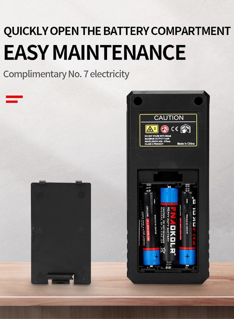 Portable Laser Measure - Digital Smart Laser Distance Meter with Bubble Levels - Measure Distance - 20 Sets of Data - Pythagorean Mode - Precision Measurement Tools