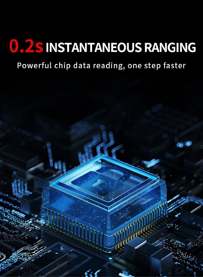 Portable Laser Measure - Digital Smart Laser Distance Meter with Bubble Levels - Measure Distance - 20 Sets of Data - Pythagorean Mode - Precision Measurement Tools