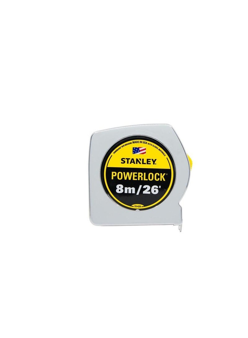 Stanley Measuring Tape Powerlock-8Mtr