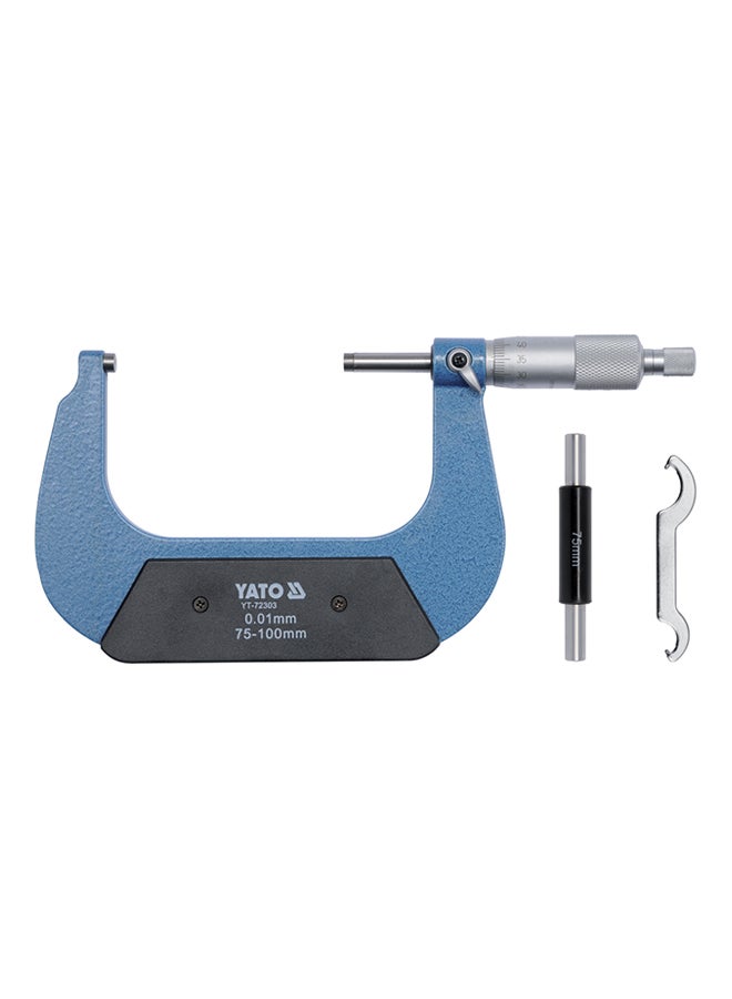 Mechanical Micrometer Blue/Black/Silver 15cm