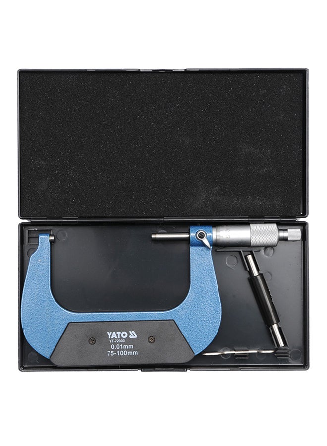 Mechanical Micrometer Blue/Black/Silver 15cm