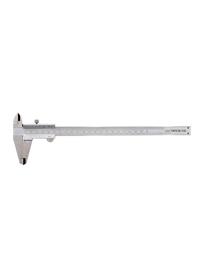 Vernier Caliper 0-200mm SS with Additional Scale YT-72003 Silver