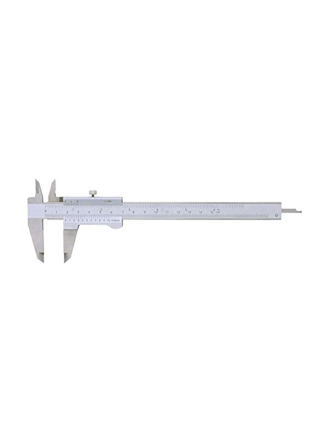 Vernier Caliper 0-200mm SS with Additional Scale YT-72003 Silver