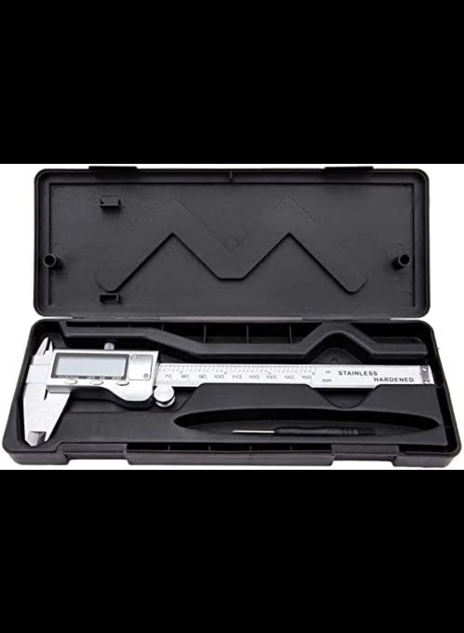 Stainless LCD Electronic Digital Vernier Caliper Micrometer Gauge 150mm To 6inch