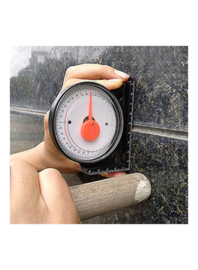 Tile Brickwork Bevel Artifact Protractor Inclinometer Angle Gauge Level Scale Black 20*10*20cm