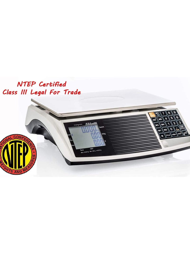 Digital Commercial Price Computing Scale Weighing Scale with 30 Kg Capacity for Food, Meat, Fruit