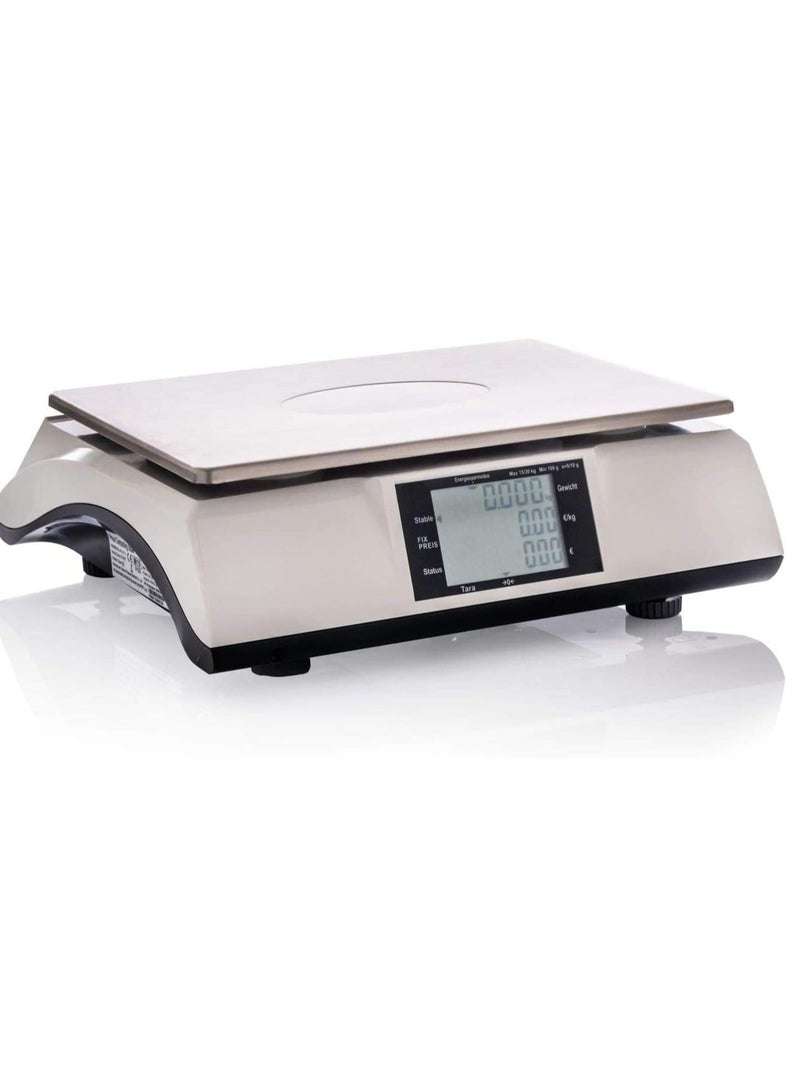 Digital Commercial Price Computing Scale Weighing Scale with 30 Kg Capacity for Food, Meat, Fruit