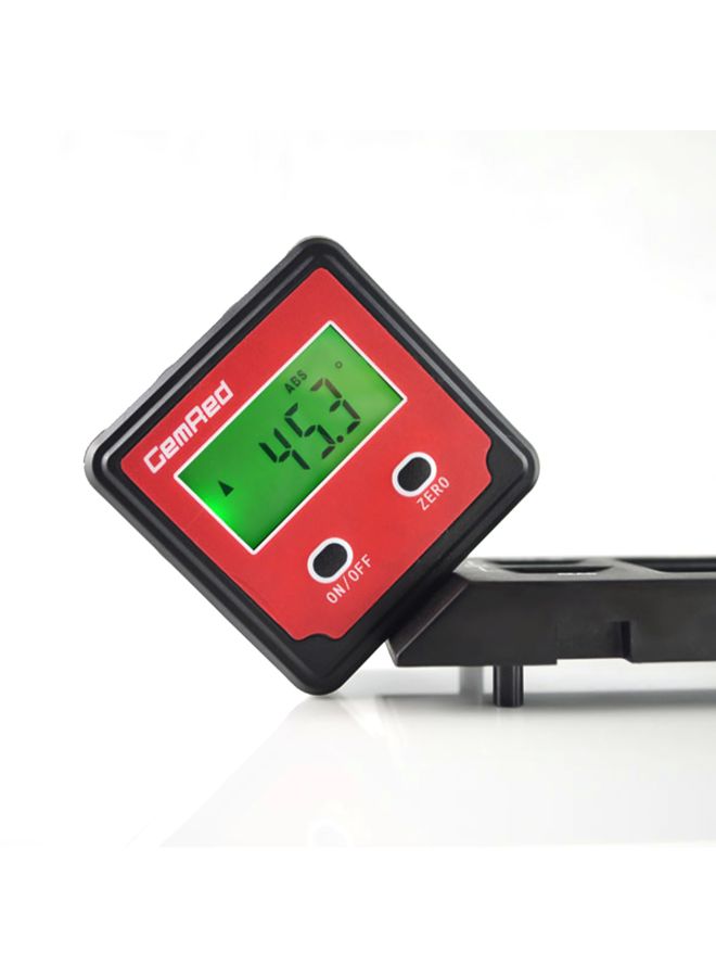 Magnetic Base Digital Level Box Inclinometer Red