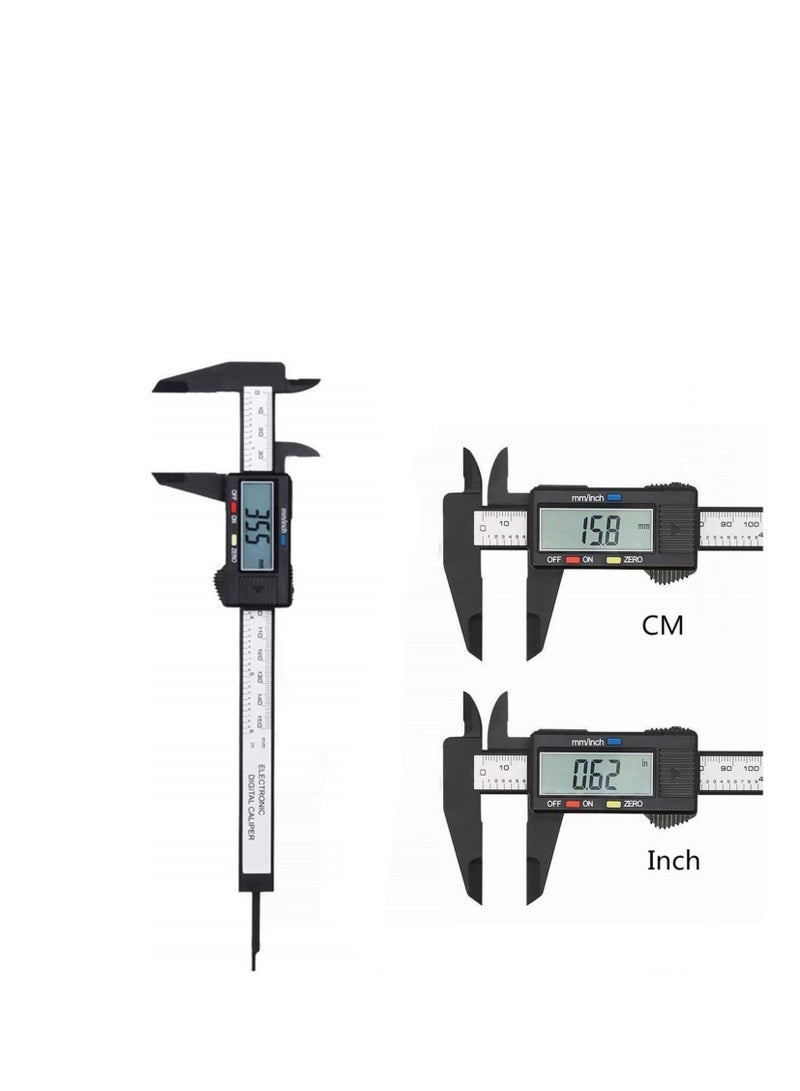 Caliper Electronic Digital LCD Screen Micrometer Ruler Measuring Tool