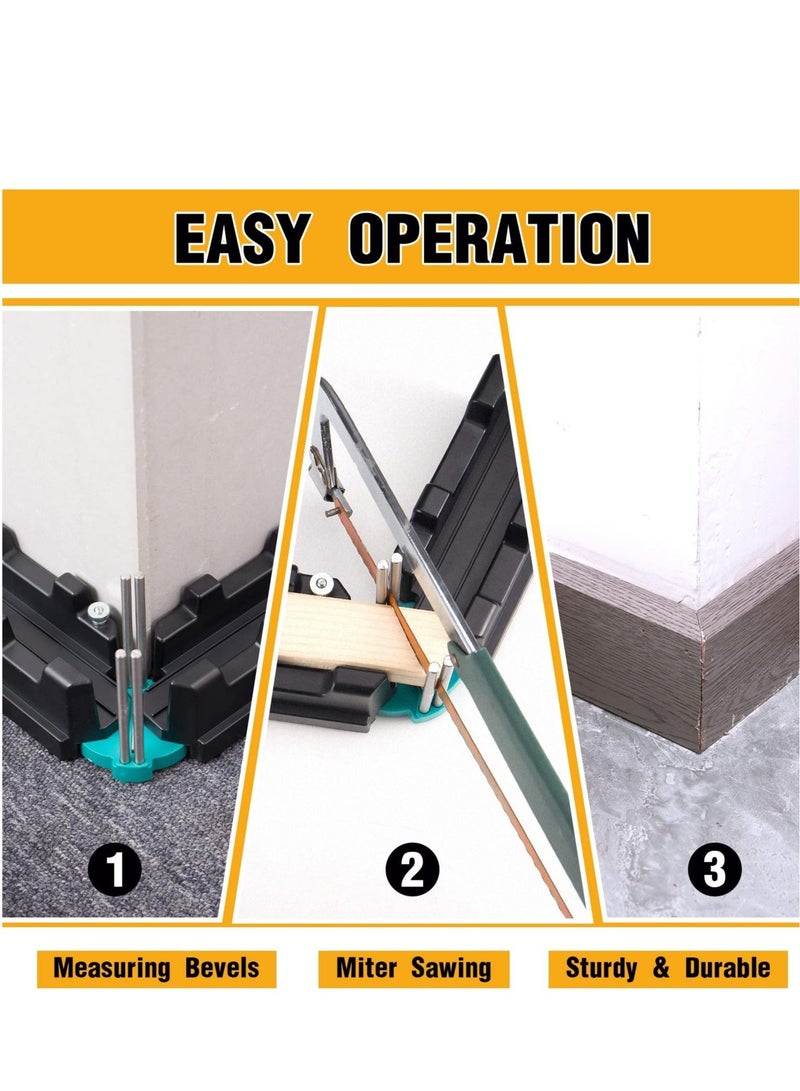 2 in 1 Mitre Measuring Cutting Tool Measuring and Sawing Mitre Angles Cutting Tool Precise Miter Saw Protractor 85 180° Bevels Cutting Tool Miter Gauge Woodworking Tool