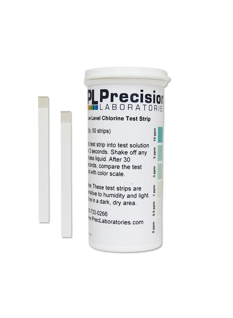 Precision Europe  Low Level Chlorine Test Strips, 0-10 ppm