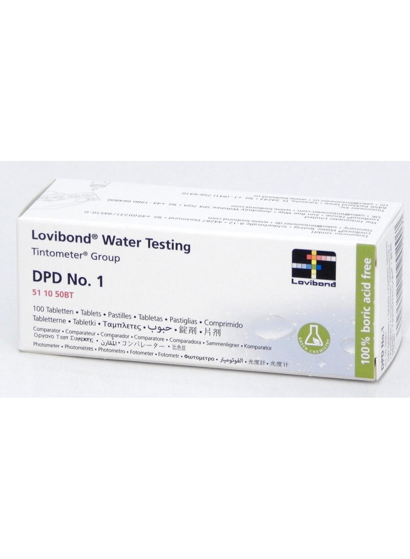 Lovibond Residual Free chlorine content test tablet