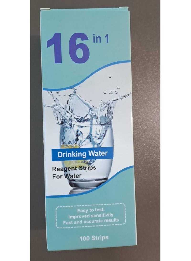 16 in 1 Drinking water test strips 100 strips