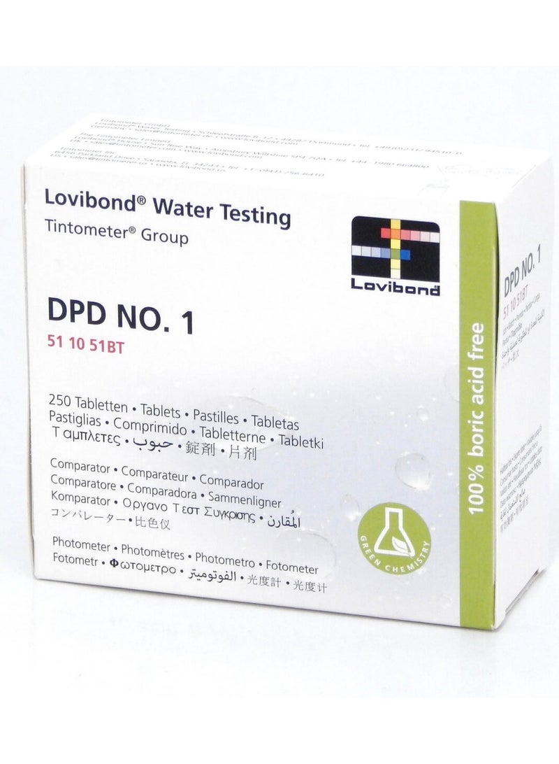 Lovibond Residual Free chlorine content test tablet Pack of 250 test
