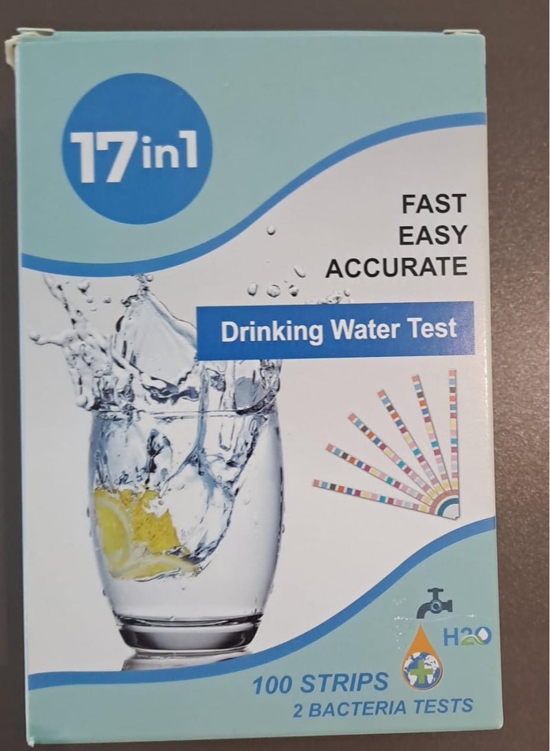 17 in 1 Drinking water test strips 100 strips 2 e-coli