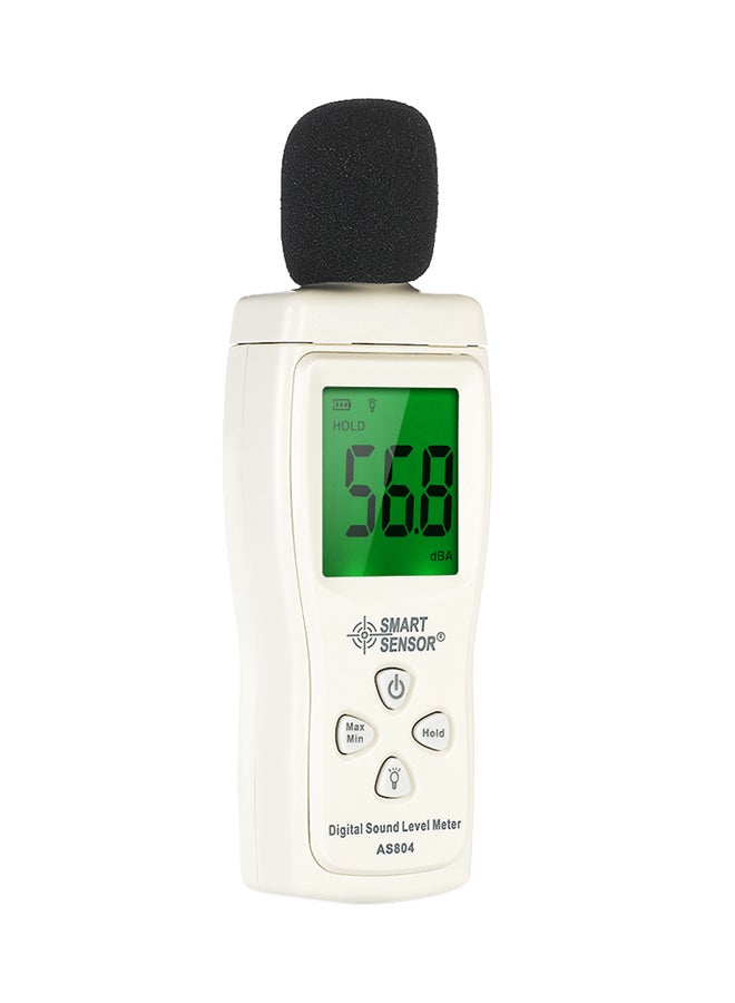 Mini Digital Sound Level Meter White 0.11kg