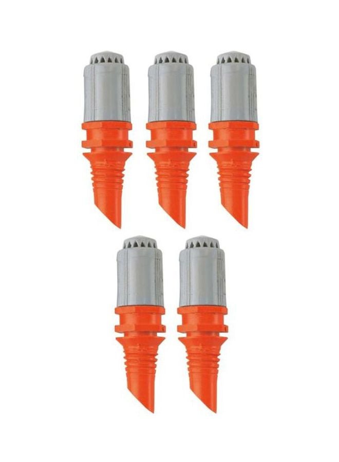 5-Piece Spray Nozzle 360° Grey/Orange