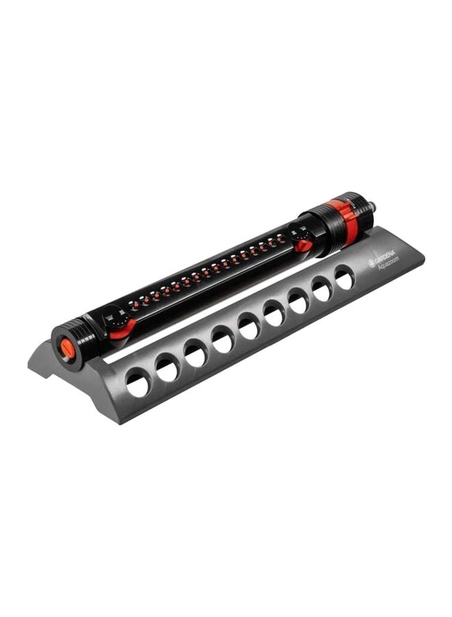 Rectangular Sprinkler Silver/Black/Red