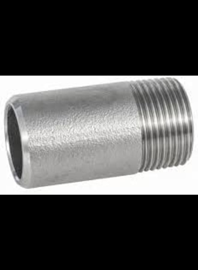 Threaded Pipe Fitting Coupler SS Barrel Nipple (11/4'' x 4'')