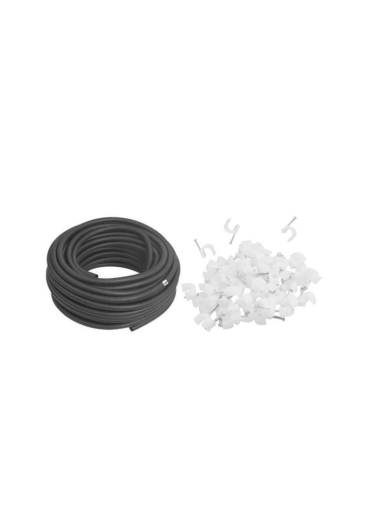 Conduit Pipe Black 25mm Plastic