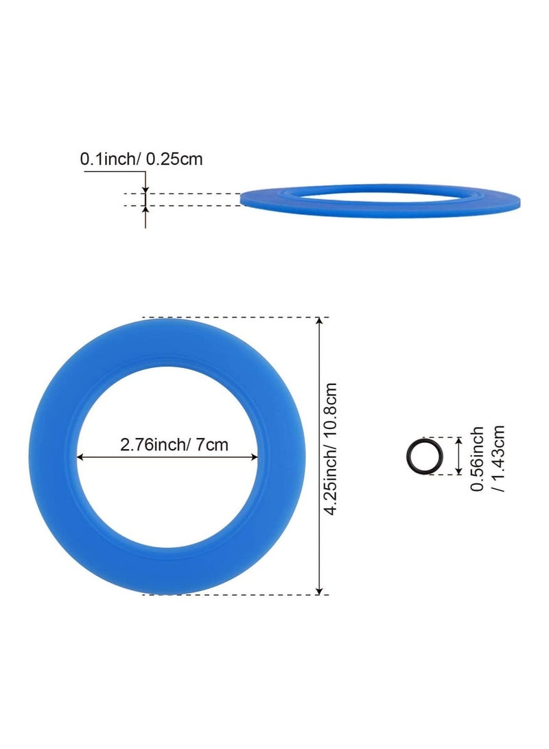 3 Pack Toilet flush valvae seal Specific fit, Compatible with 7301111-0070A Flush Valve Seal Kit Replacements with O Ring by