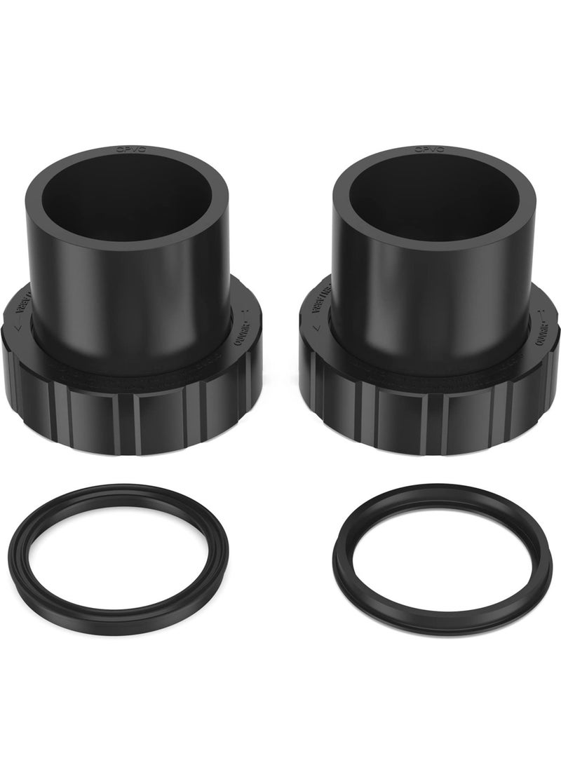 Pump Union Connection Kit, Compatible with Hayward Tristar, Northstar, EcoStar Pumps, SwimClear Cartridge Filter & Universal H-Series Low Nox Heater(2PCS)