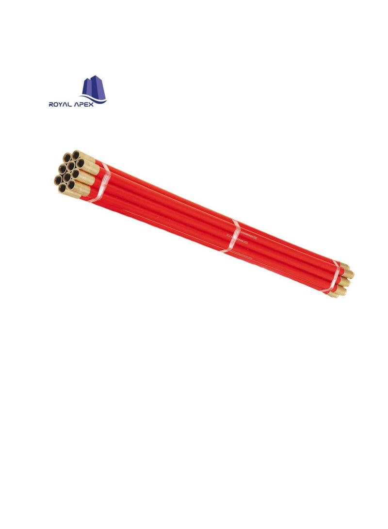 Simple And Safe Way To Remove Obstructions In a Drain Or Pipe Polypropylene And Brass Construction Universal Brass Threaded Joints 10x 3ft Drain Rods Stick.