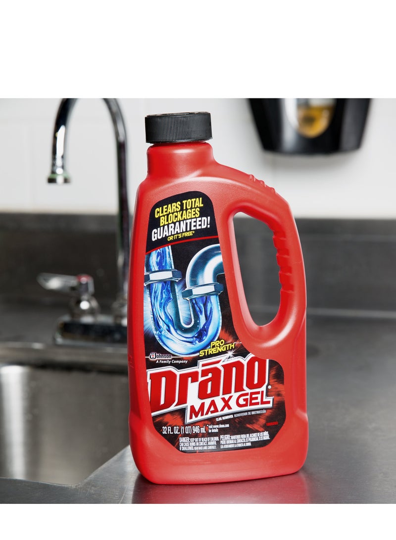 Drano Max Gel Drain Clog Remover 32 Oz