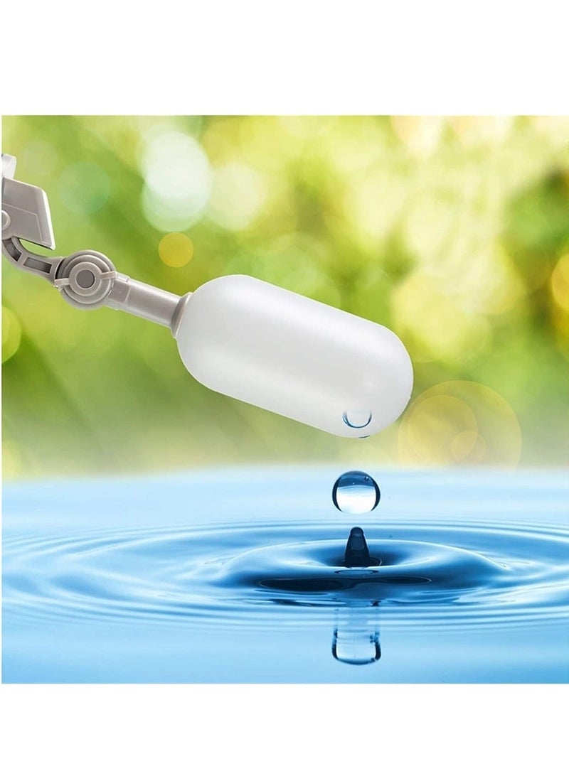 Float Ball Valve, 1/2 Inch Mini Plastic Water Float Ball Valve with Adjustable Arm for Automatic Water Level Control of Water Tank (4 Pack)