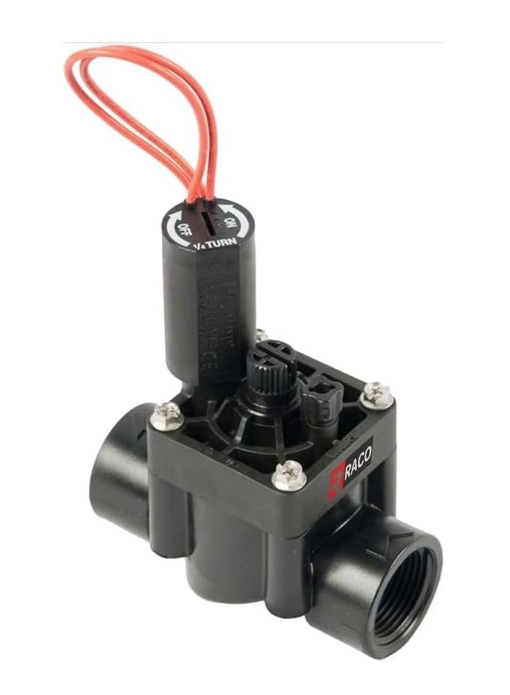 RACO Hunter PGV 1 Inch Solenoid Valve with Flow Control for Residential and Commercial Irrigation Controls (1)