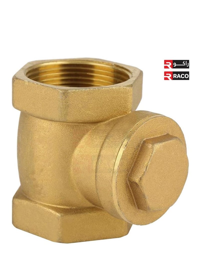 Pegler Brass Check Valve, Prevent One Way Backflow, Fit for Garden Repair, Pump, Water Heater, Fountain etc.- Swing Type