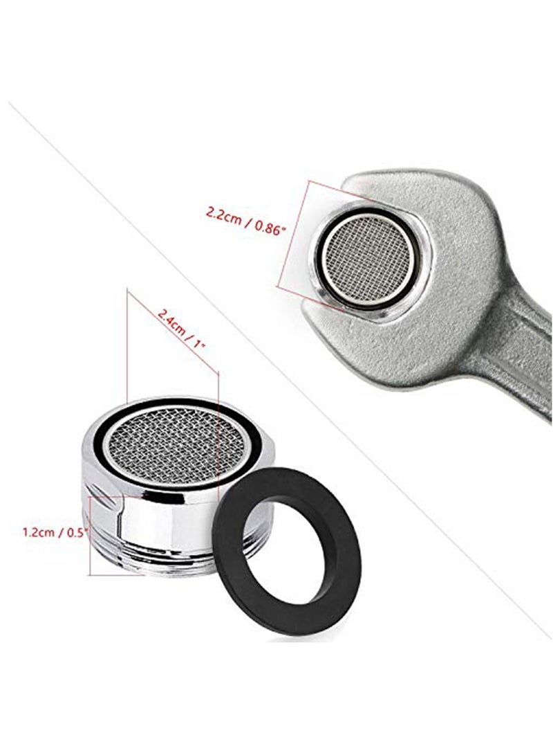 3 PACK Tap Aerators 24mm, Faucet Filter Insert Tap, Replacement Spout Aerator Nozzle Thread Used for Installation and of Accessories in Homes