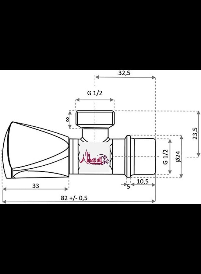 Angle Valve For And Connection With Tape